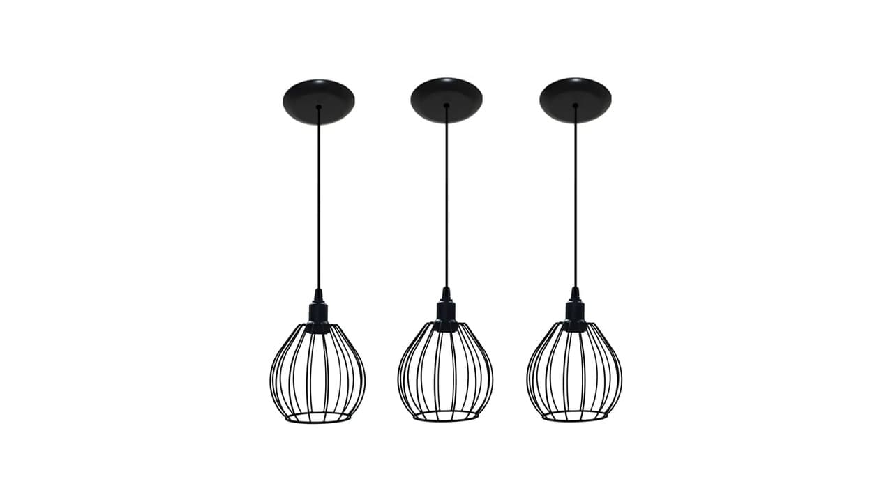 Qual a Melhor Pendente Aramado Retrô para Cozinha? Guia de 8 Modelos Vintage e Minimalistas