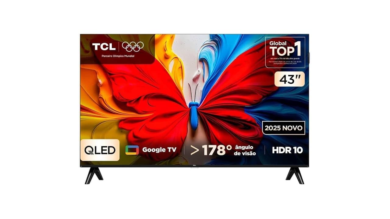 Qual a Melhor TV TCL 43 polegadas? 6 Modelos com QLED e Google TV