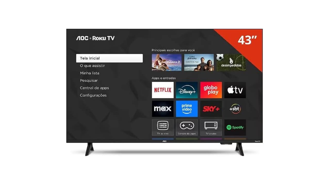 Qual Melhor Display de TV AOC 43 Polegadas em 2026? Comparativo dos 3 Modelos