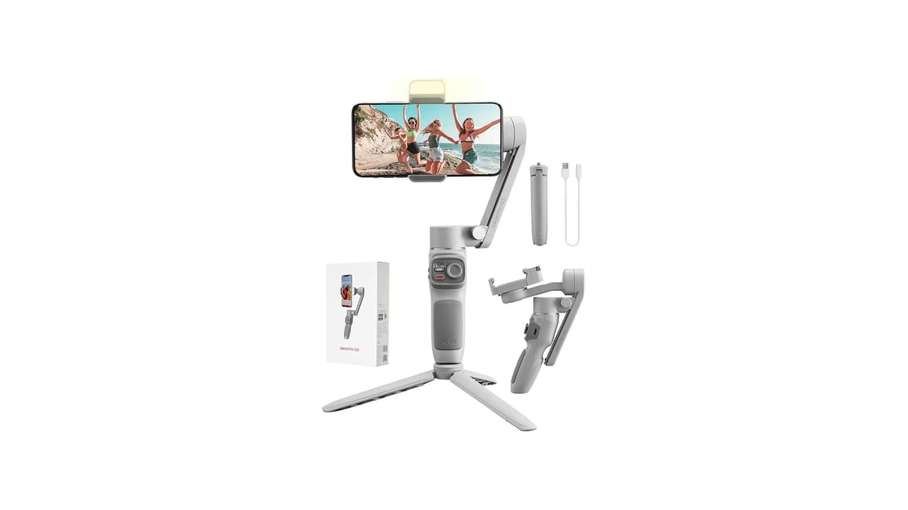 Qual Melhor Gimbal para iPhone 15 Pro Max? Confira 8 Opções com Rastreamento IA e 3 Eixos