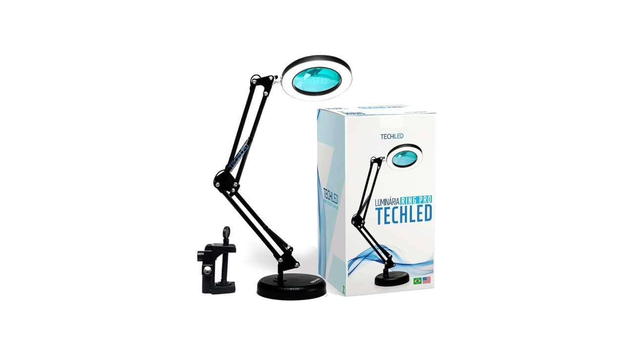 Qual a Melhor Lupa de Bancada com Braço Articulado e Luz? 10 Modelos Testados