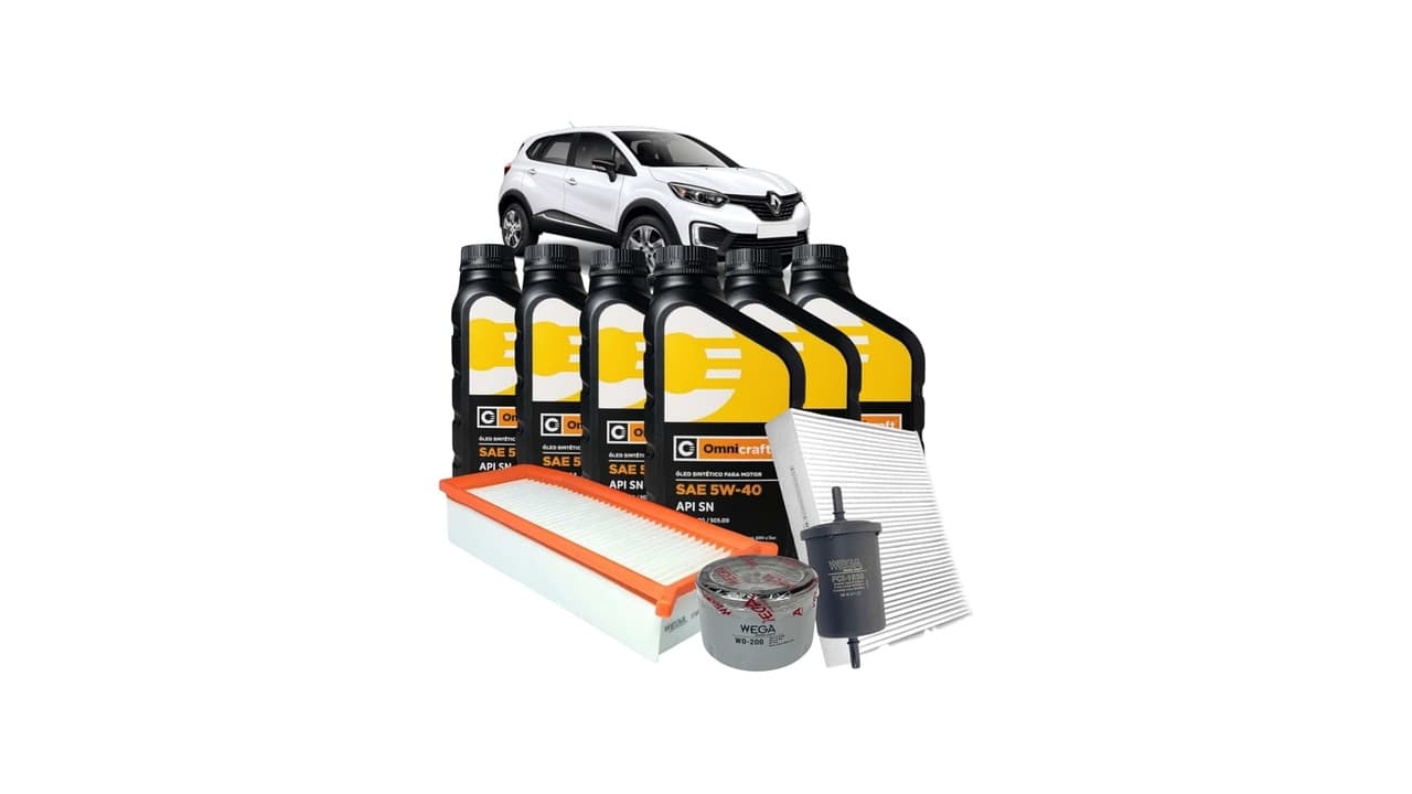Qual Melhor Óleo 5W40 para Renault Captur? Kit Completo com Filtro Testado