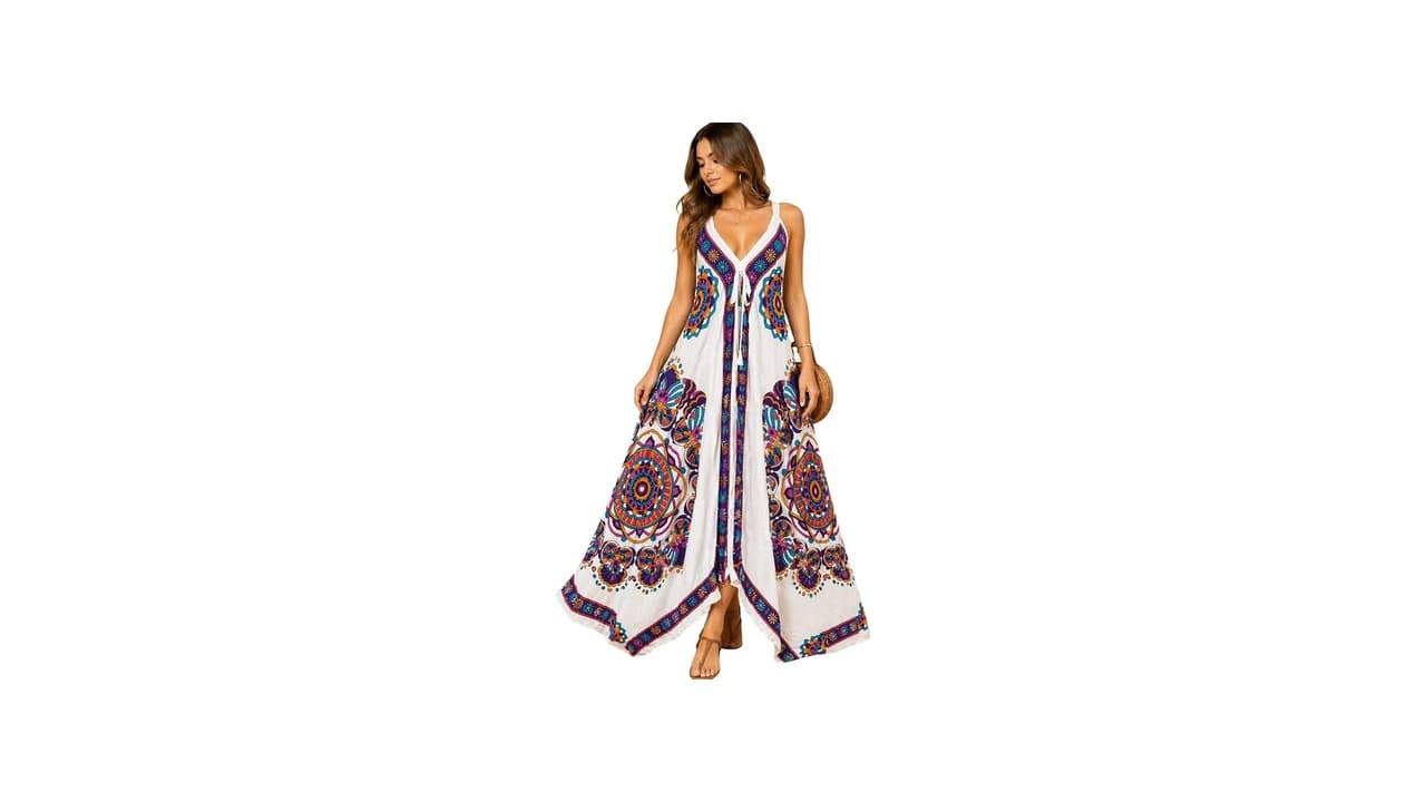 Qual o Melhor Vestido Boho Longo Estampado? 7 Opções para Verão e Estilo Boho Autêntico