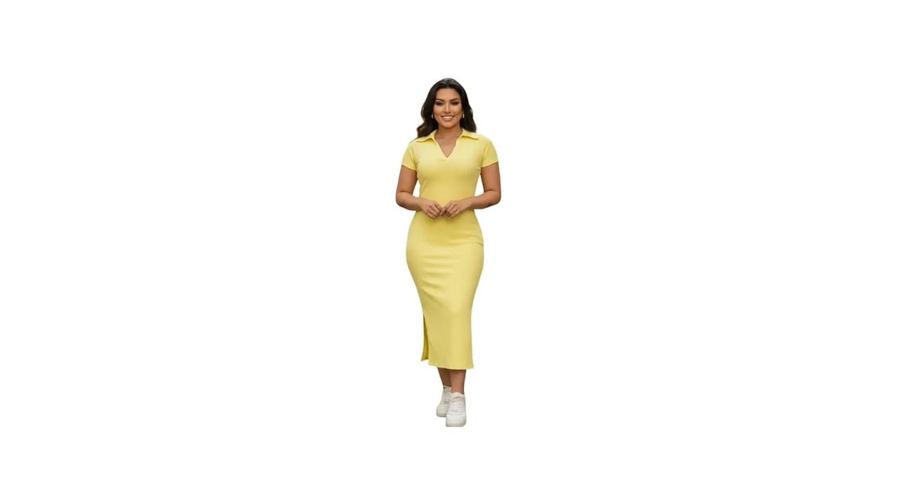 Qual o Melhor Vestido Canelado Midi Justo? 10 Modelos Elegante e Moderno